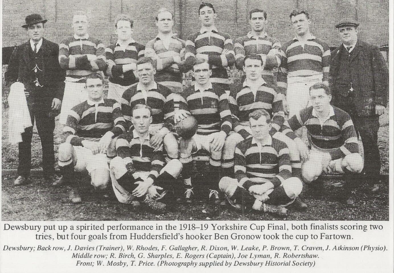 1918 19 Dewsbury Team with names